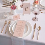 Beach Party Menus Pink Cotton Signature