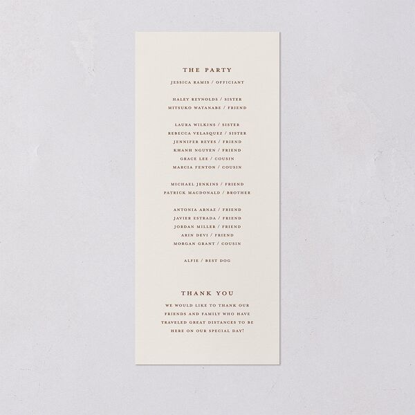 Intricate Vintage Wedding Programs Peach Pink Signature