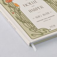 Vintage Nouveau Floral Wedding Guest Book Pear