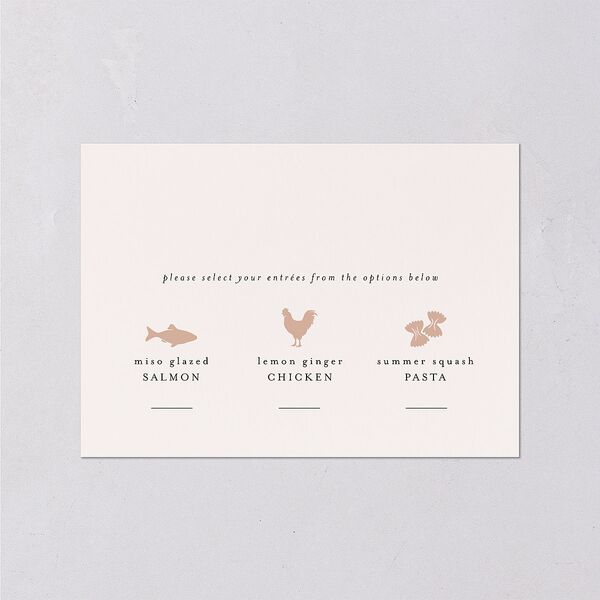 Ginkgo Leaves Wedding Response Cards Gold Peony Signature Standard