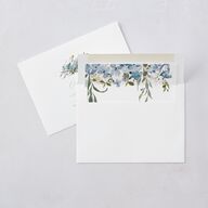 Garden Arch Wedding Invitations Navy Signature Blank No Standard