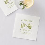 Til Death Do We Disco Cocktail Napkins Pear Napkin Uncoined