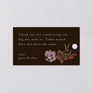 Autumn Romance Favor Gift Tags Chocolate Signature