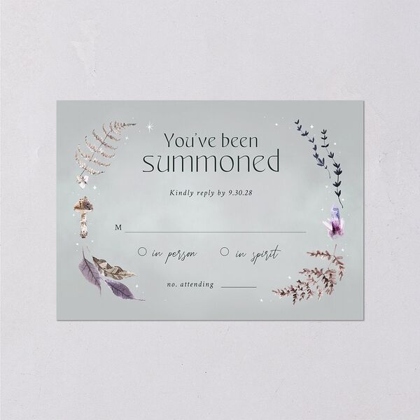 Crystal Forest Wedding Response Cards Hunter Green Signature Standard