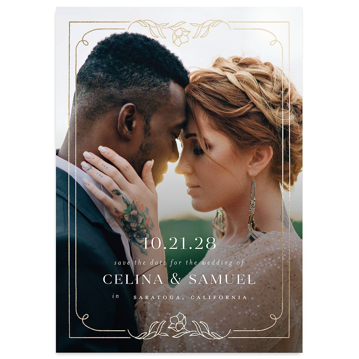 Floral Opulence Save the Date Cards