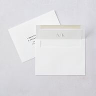 Metallic Edge Envelope Liners Pure White Standard