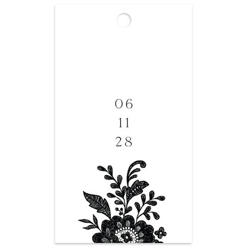 Ornate Lace Favor Gift Tags Midnight Signature