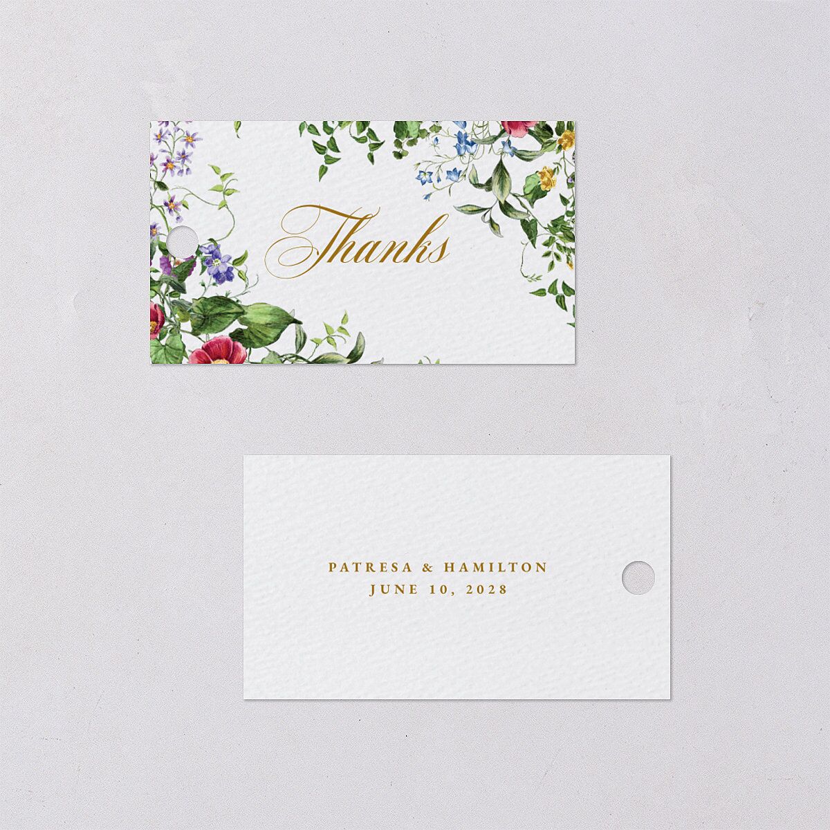Opulent Garden Favor Gift Tags Scottish Green Signature