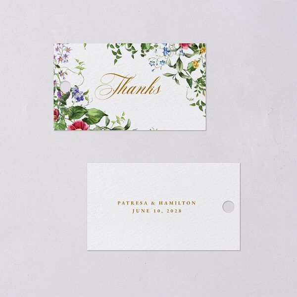 Opulent Garden Favor Gift Tags Scottish Green Signature