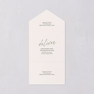 Forever Arch All-in-One Wedding Invitations Moss Signature Light Both Recipient and Return Addresses No