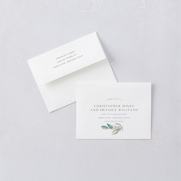 Lush Greenery Save The Date Magnets Eucalyptus Magnet Paper