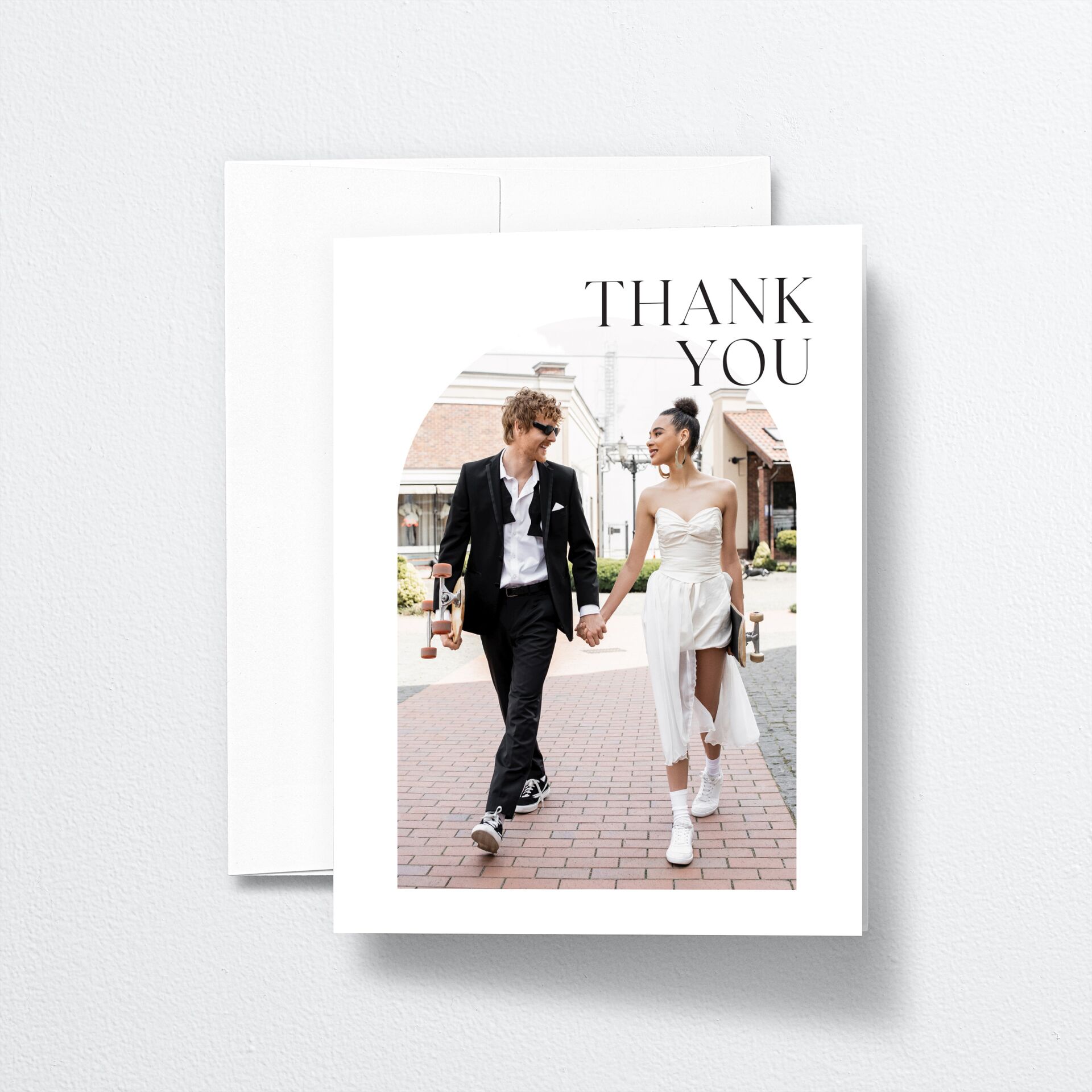 Modern Arch Thank You Cards — view 1
