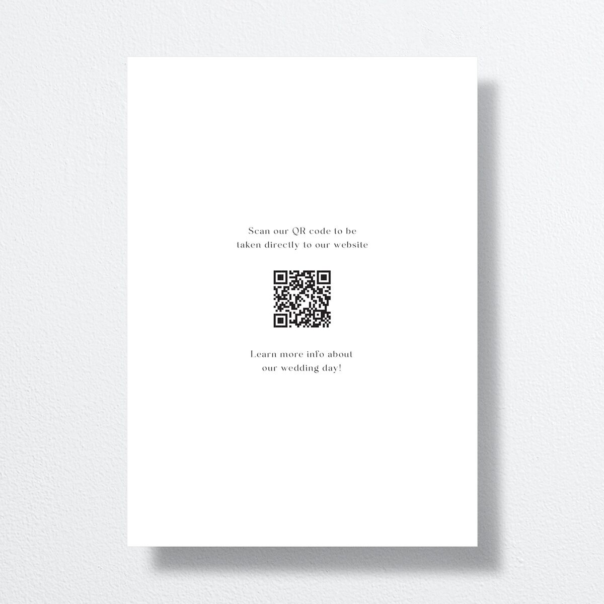 Modern Arch Wedding Invitations Pure White No Signature