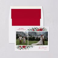 Holiday Floral Holiday Cards Crimson Signature