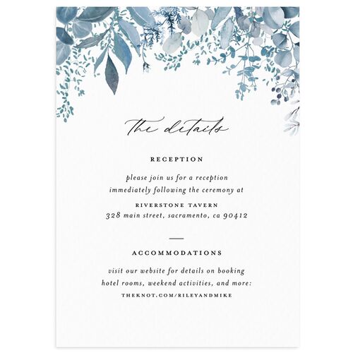 Gorgeous Greenery Wedding Enclosure Cards Ocean Signature Standard
