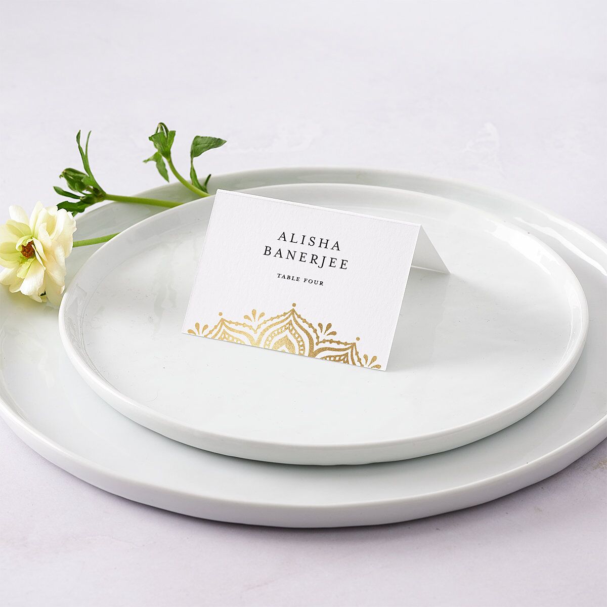 Gilded Adornment Place Cards — view 1
