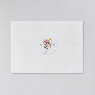 Pressed Flowers Wedding Stickers Sunflower Sticker