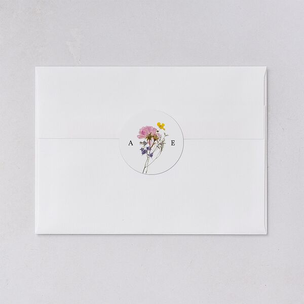 Pressed Flowers Wedding Stickers Sunflower Sticker