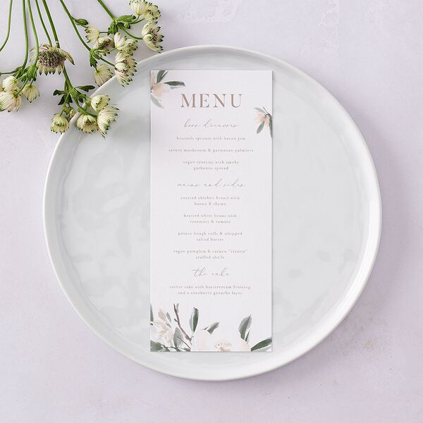 Elegant Garden Menus Thyme Signature