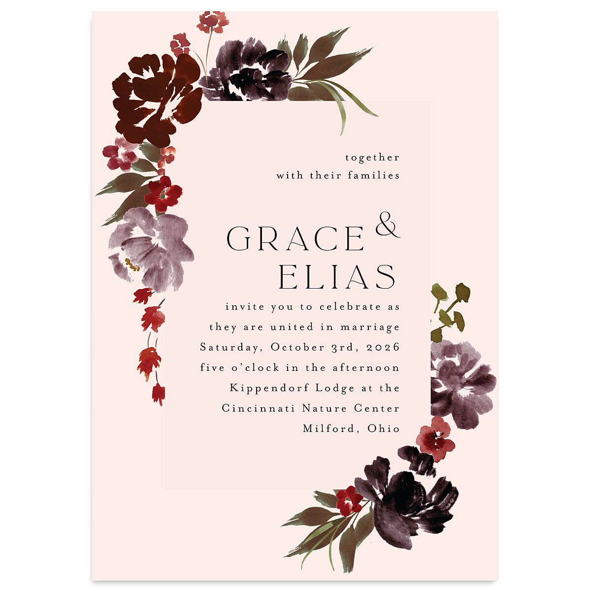 Autumn Romance Wedding Invitations