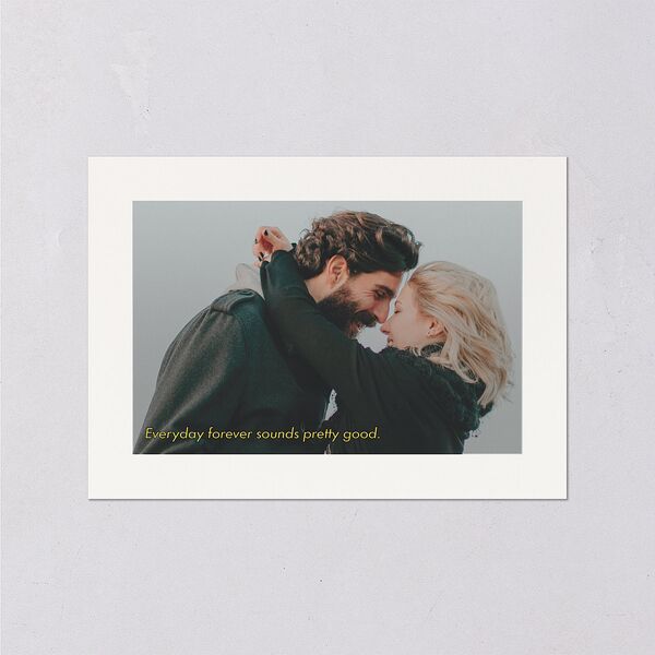 Cinematic Love Story Wedding Enclosure Cards Pure White Signature Standard