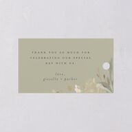 Ethereal Pampas Favor Gift Tags Gold Thyme Signature