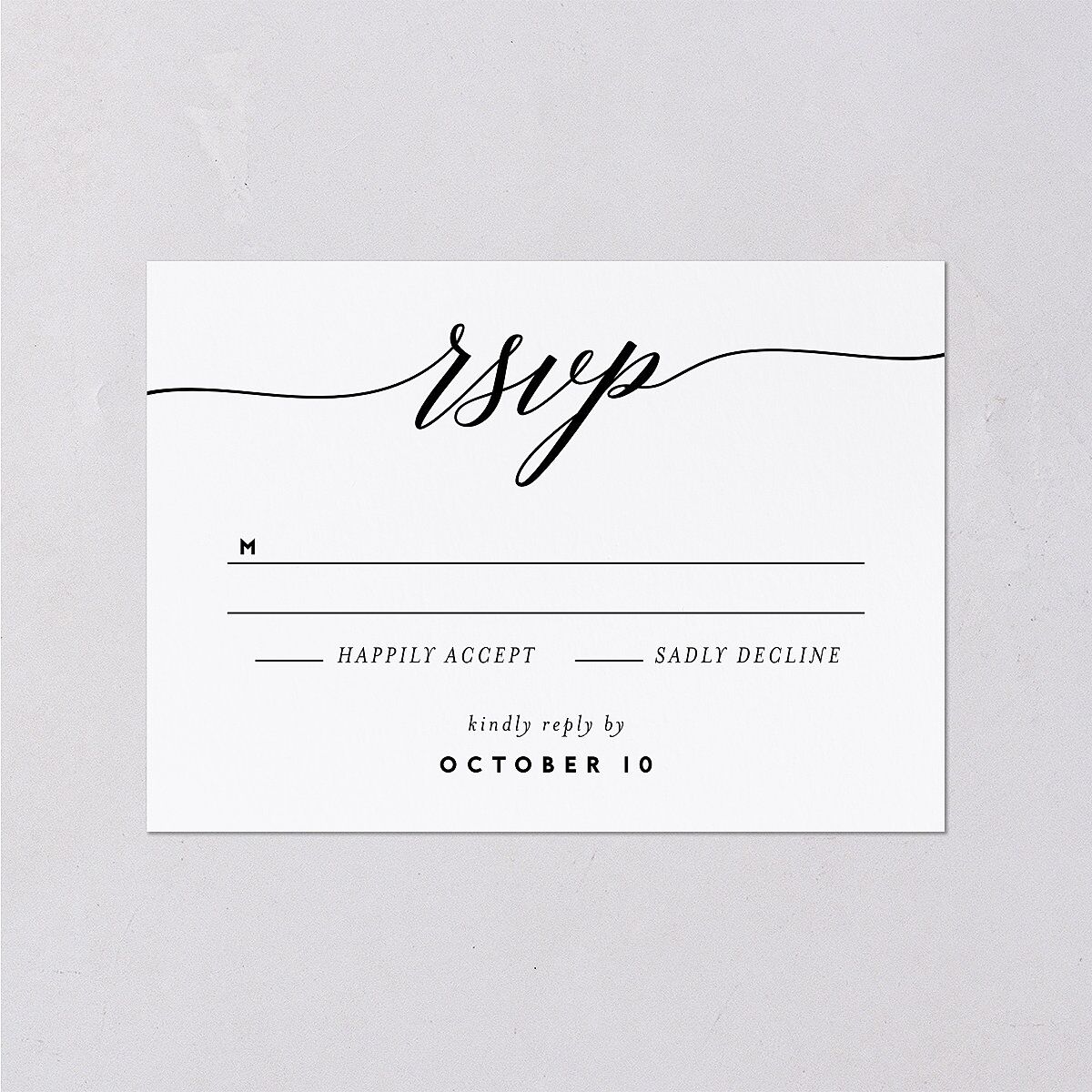 We Do Wedding Response Cards Midnight Signature Standard