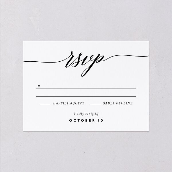 We Do Wedding Response Cards Midnight Signature Standard