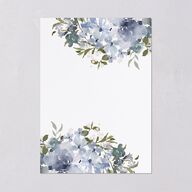 Garden Arch Wedding Invitations Navy Signature Blank No Standard