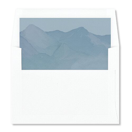 Mountain Wildflowers Envelope Liners Standard Dusty Blue Liner