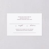 Dark Vintage Fantasy All-in-One Wedding Invitations Merlot Signature Light Both Recipient and Return Addresses No