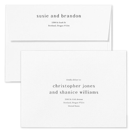 Wild Poppies Wedding Invitation Envelopes Rose Rose Quartz Recipient Address Standard Signature