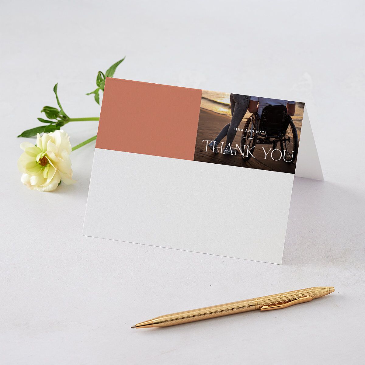 Tropical Oval Thank You Cards — view 1