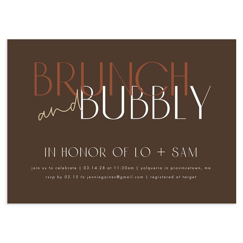 Love is Love Bridal Shower Invitations Falcon Signature Blank Standard