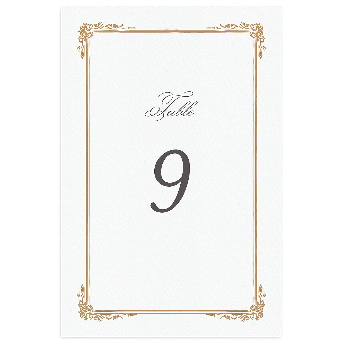 Medieval Castle Table Numbers