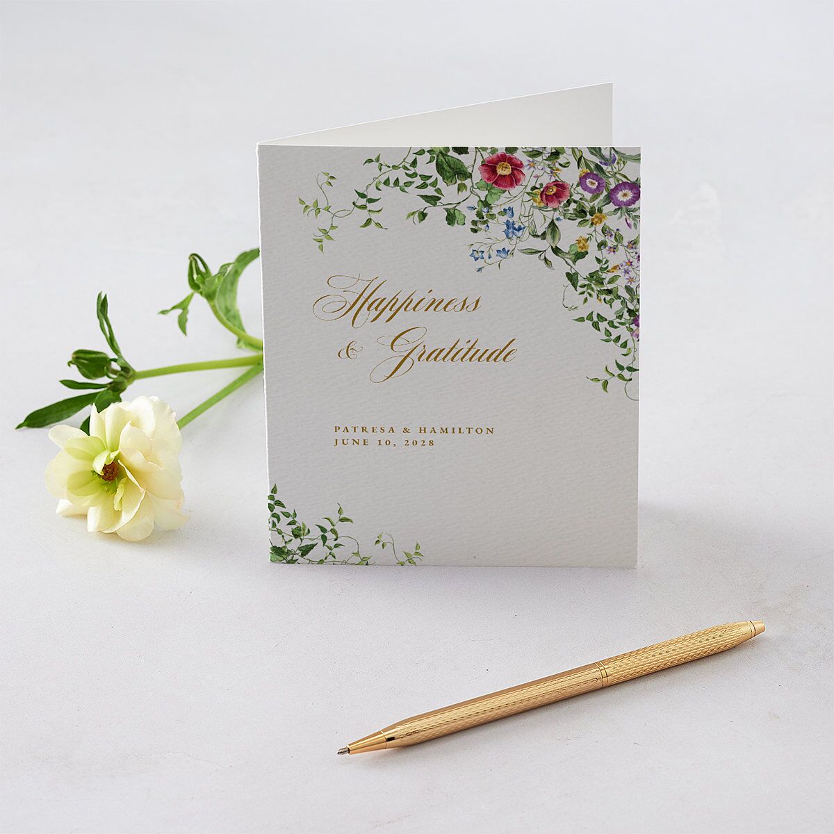 Opulent Garden Thank You Cards — view 1