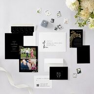 Arboretum Archway Save the Date Cards Gold Licorice Signature smooth Blank No