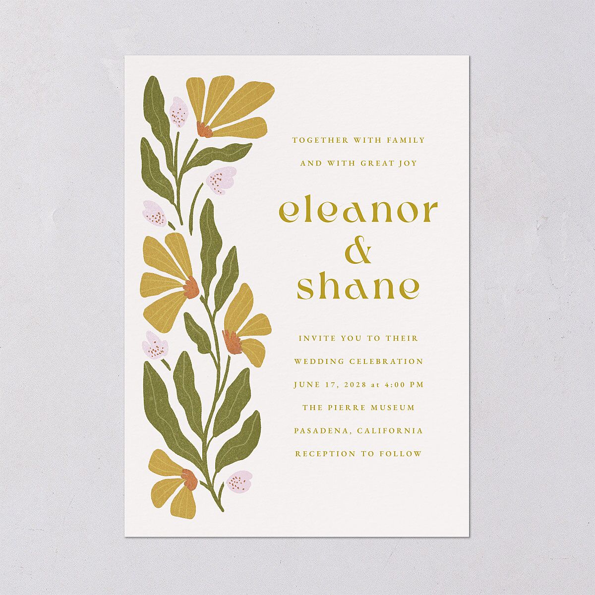 Flower Market Wedding Invitations — view 2