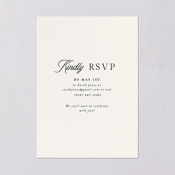 Hand Drawn Tablescape Engagement Party Invitations Ivory Signature Blank Standard