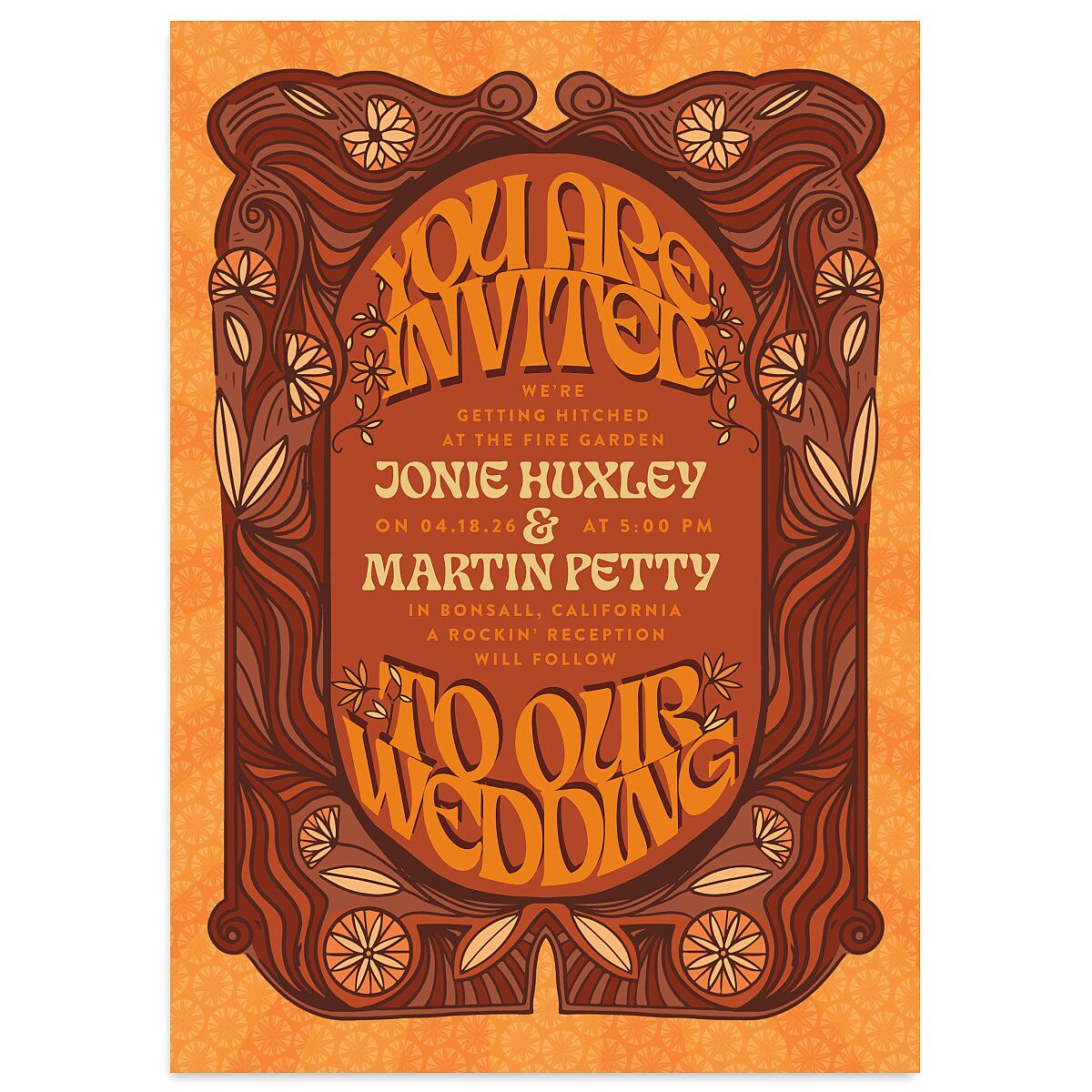 Wedstock Wedding Invitations