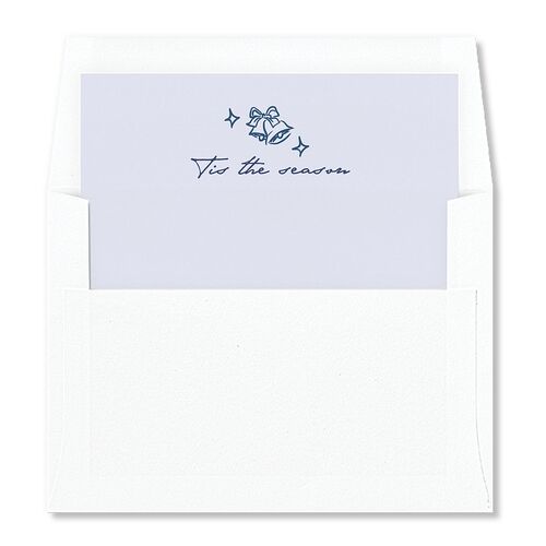 Hand Drawn Christmas Tree Envelope Liners Sapphire Standard