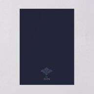 Elegant Damask Rehearsal Dinner Invitations Navy Signature Blank Standard