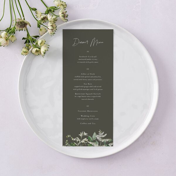 Fairytale Woodgrain Slab Menus Pure White Signature
