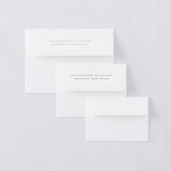 Monogram Leaves Wedding Response Card Standard Envelopes White Eucalyptus Return Address Signature Standard