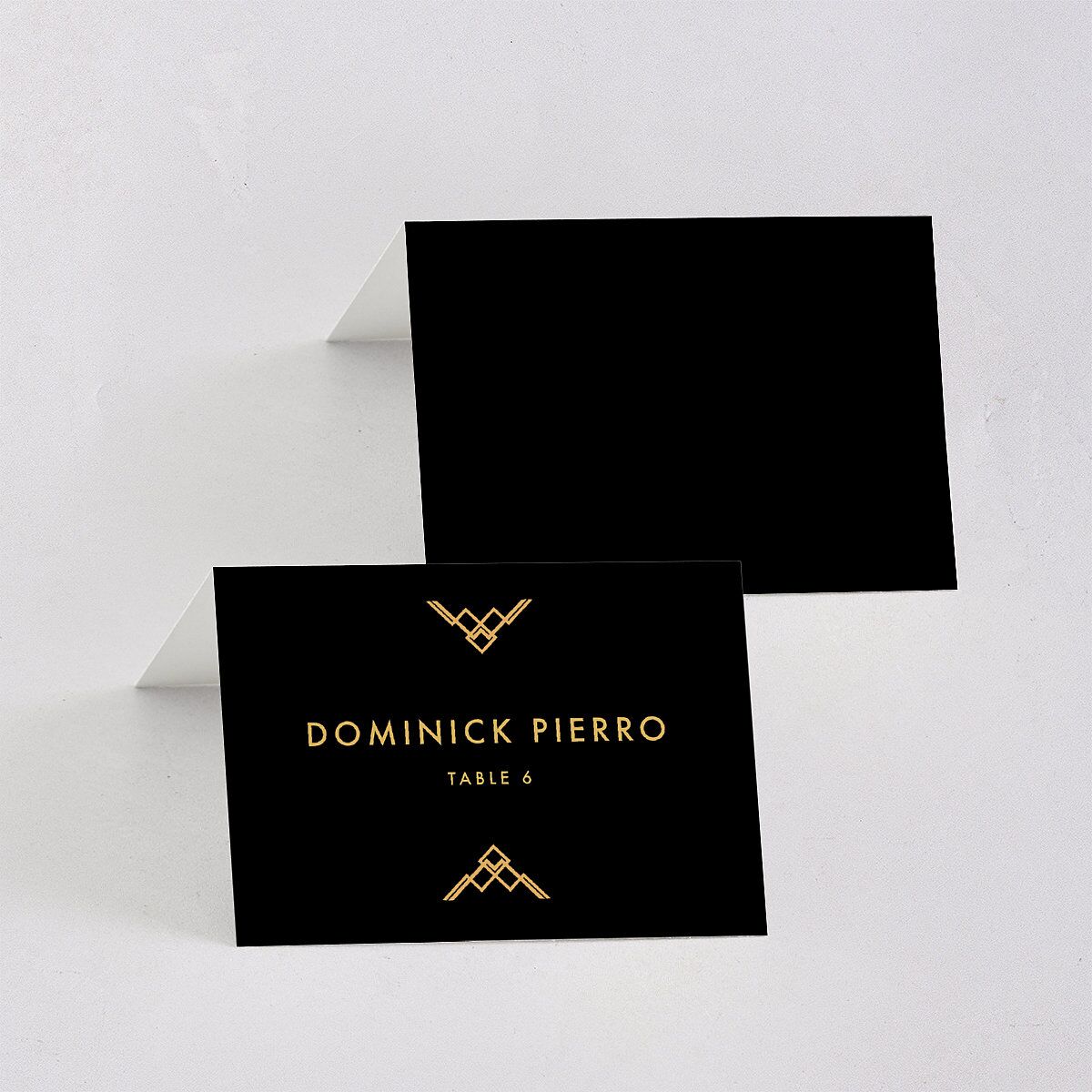 Vintage Hollywood Place Cards Licorice Signature
