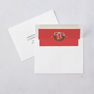 Happy Holidays Grid Pattern Photo Envelope Liners Hunter Green Standard