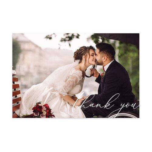 Blooming Botanical Thank You Postcards Midnight