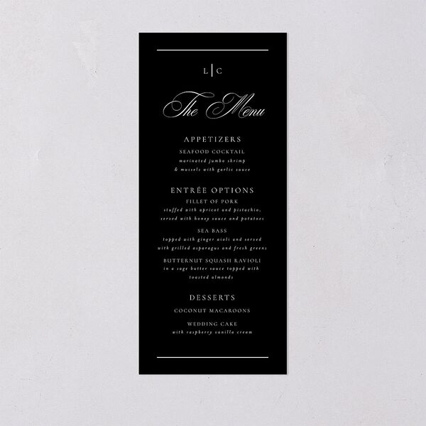 Lasting Frame Menus Pure White Signature