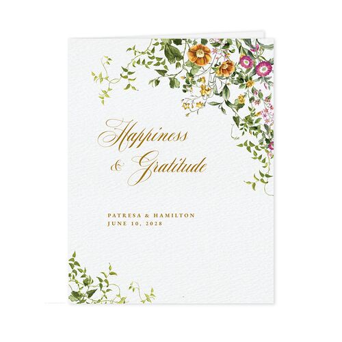 Opulent Garden Thank You Cards Marigold