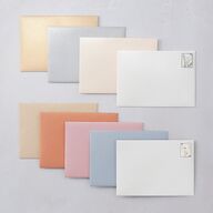 Dainty Heart Rehearsal Dinner Invitation Envelopes Pure White White Both Recipient and Return Addresses Signature Standard